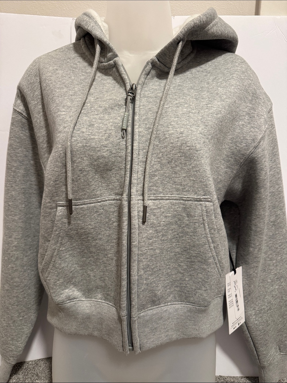 Kyodan Light Heather Gray Zip Hoodie